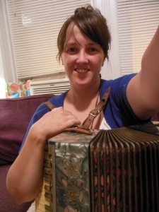 That's me.  Rocking an accordion.  That's right.